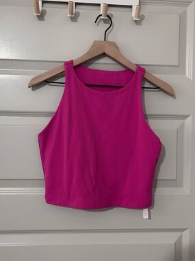CRZ YOGA Hot Pink Cropped Tank Top